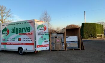 Van and storage boxes full Van and storage boxes full