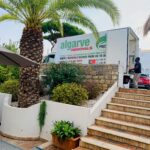 Van in portugal outside villa